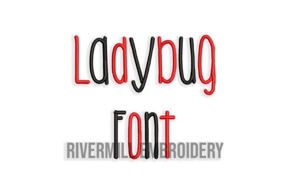 2 Ladybug Machine Embroidery Font Review