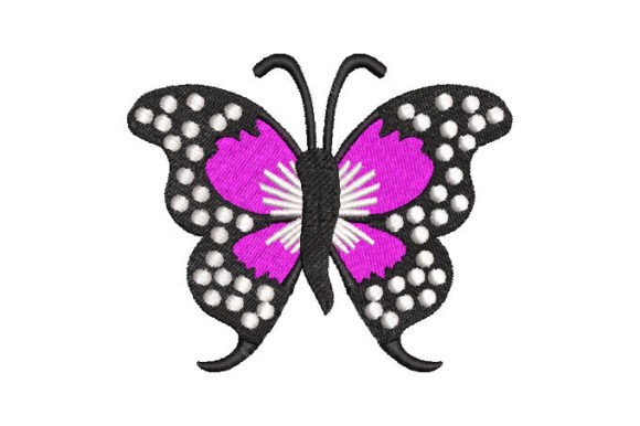 Black Butterfly with Purple Embroidery Review