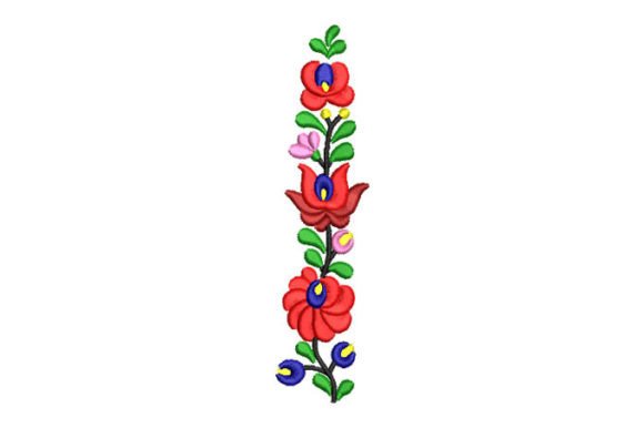 Colorful Flowers Artistic Embroidery Design Review