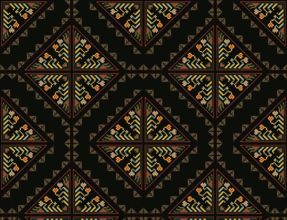 Geometric Floral Embroidery Pattern Review for Etsy Sellers