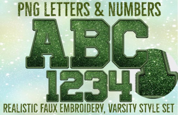 Green Faux Glitter and Embroidery Alpha Review