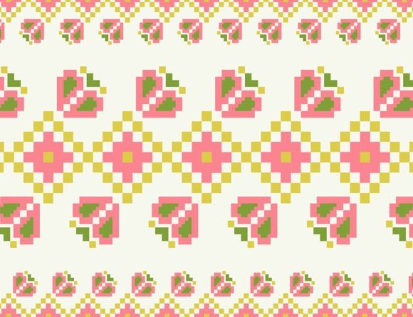 Review: Embroidery Floral Colorful Pattern