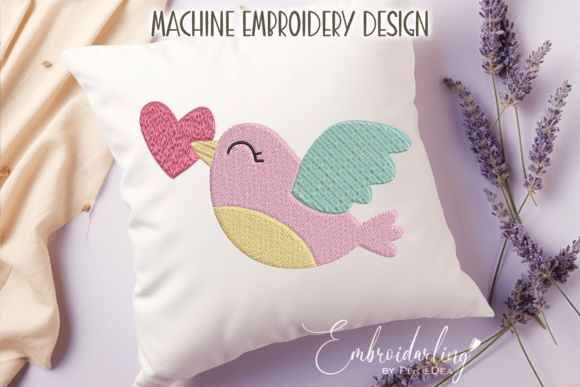 Valentine Embroidery Design: Bird Review