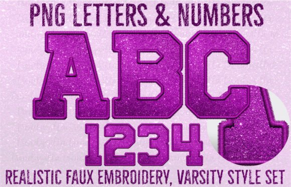 Violet Pink Faux Embroidery Alpha Set Review